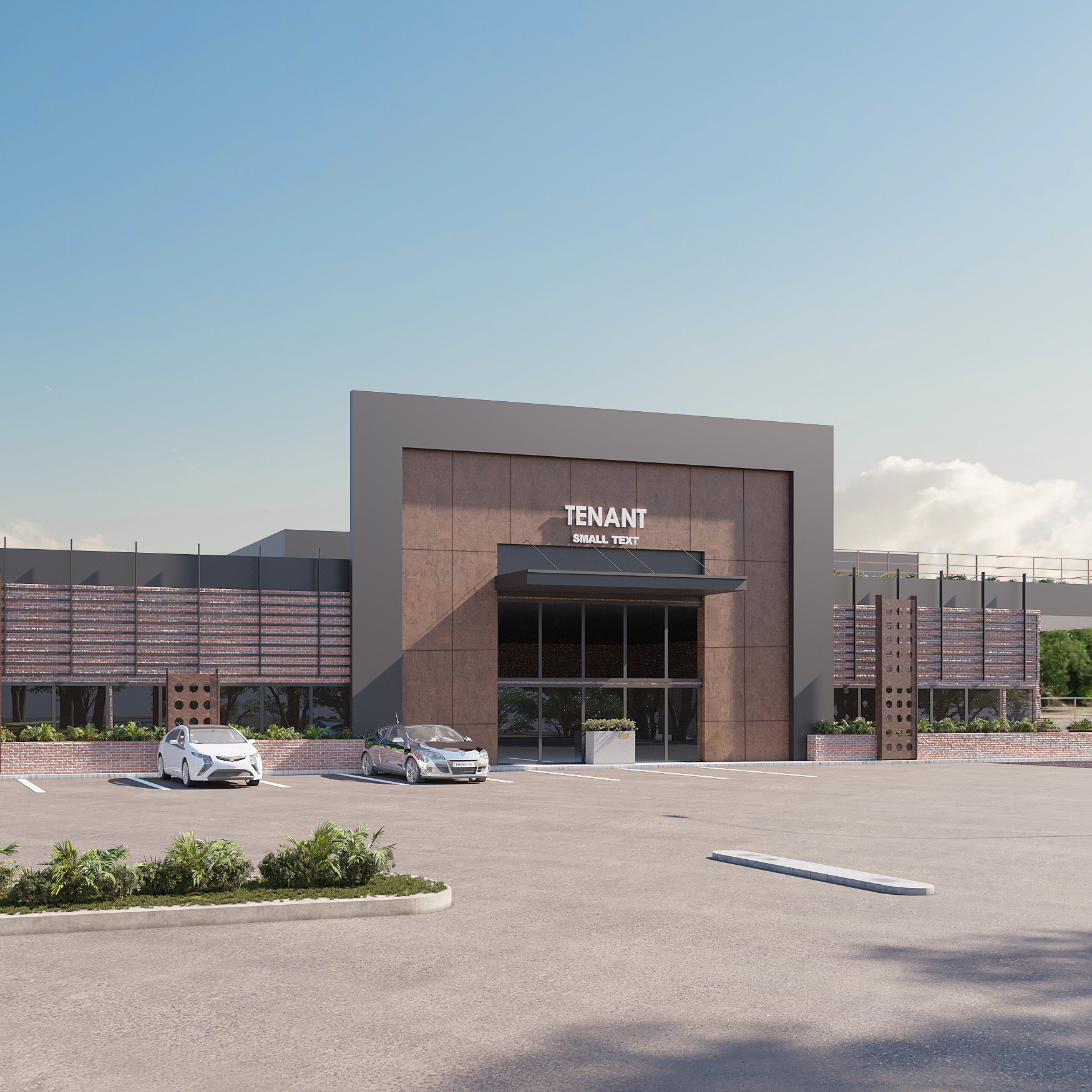 This is an exterior rendering of the 4594 Yale Rd Rendering