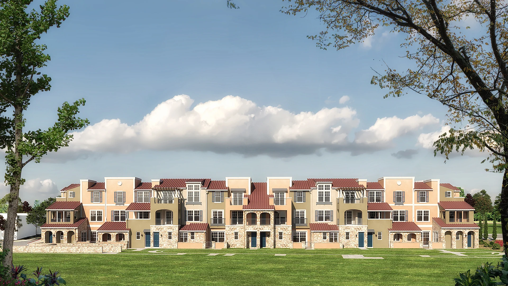 This is an exterior rendering of the Amalfi