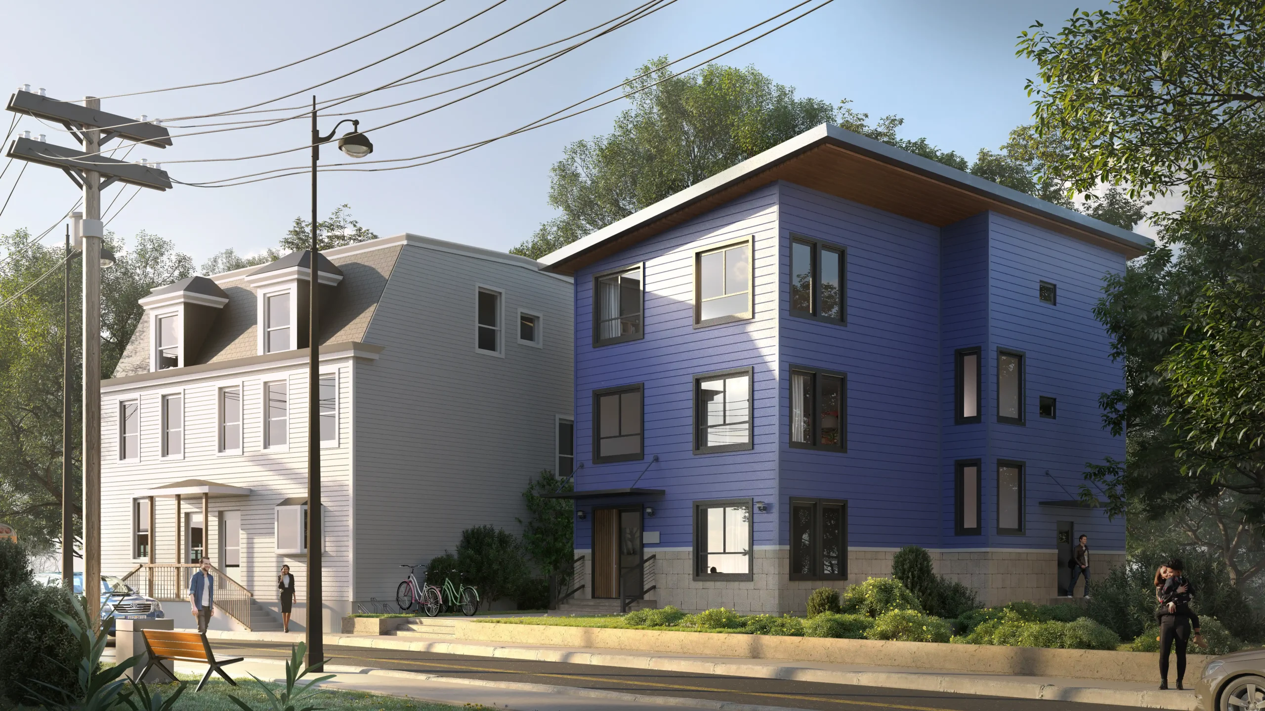 This is an exterior rendering of the Carver
