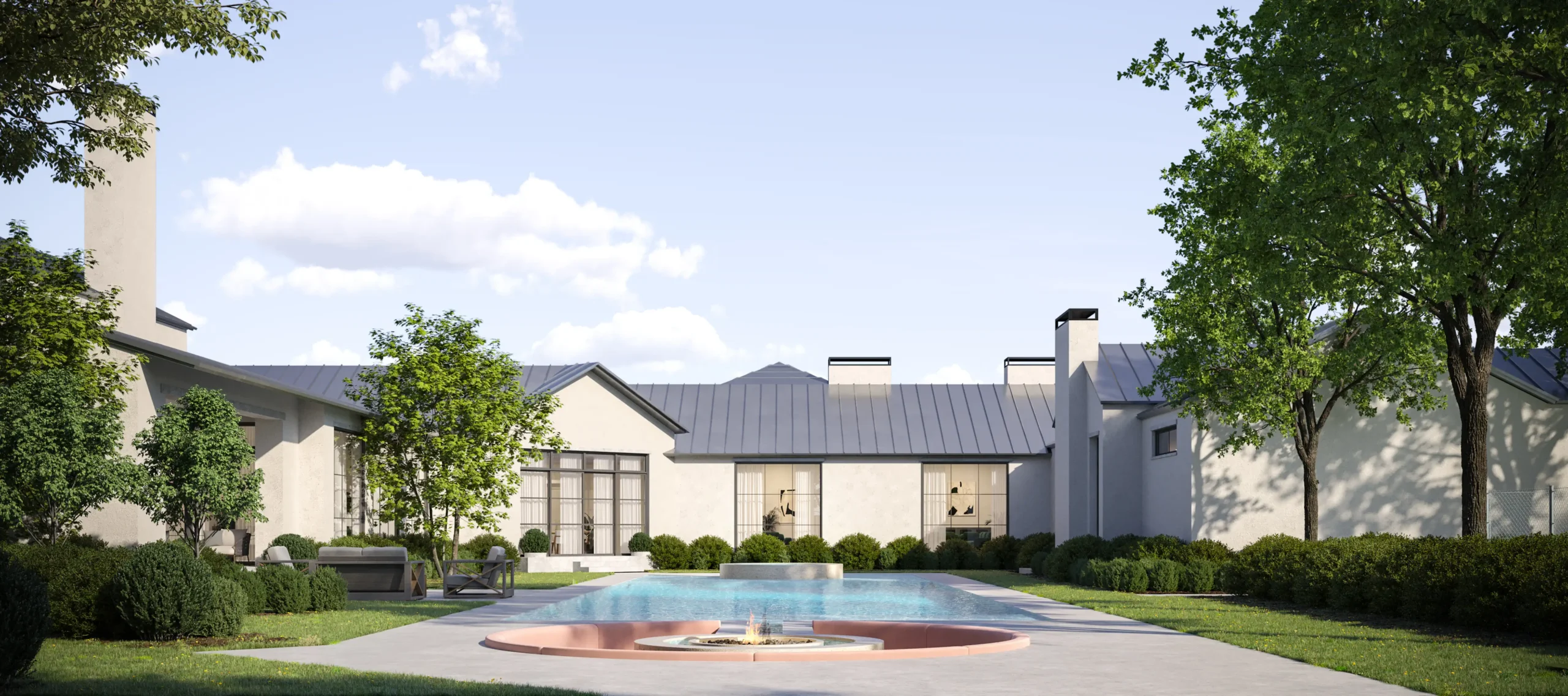 This is an exterior rendering of the HollowWay_Rear View