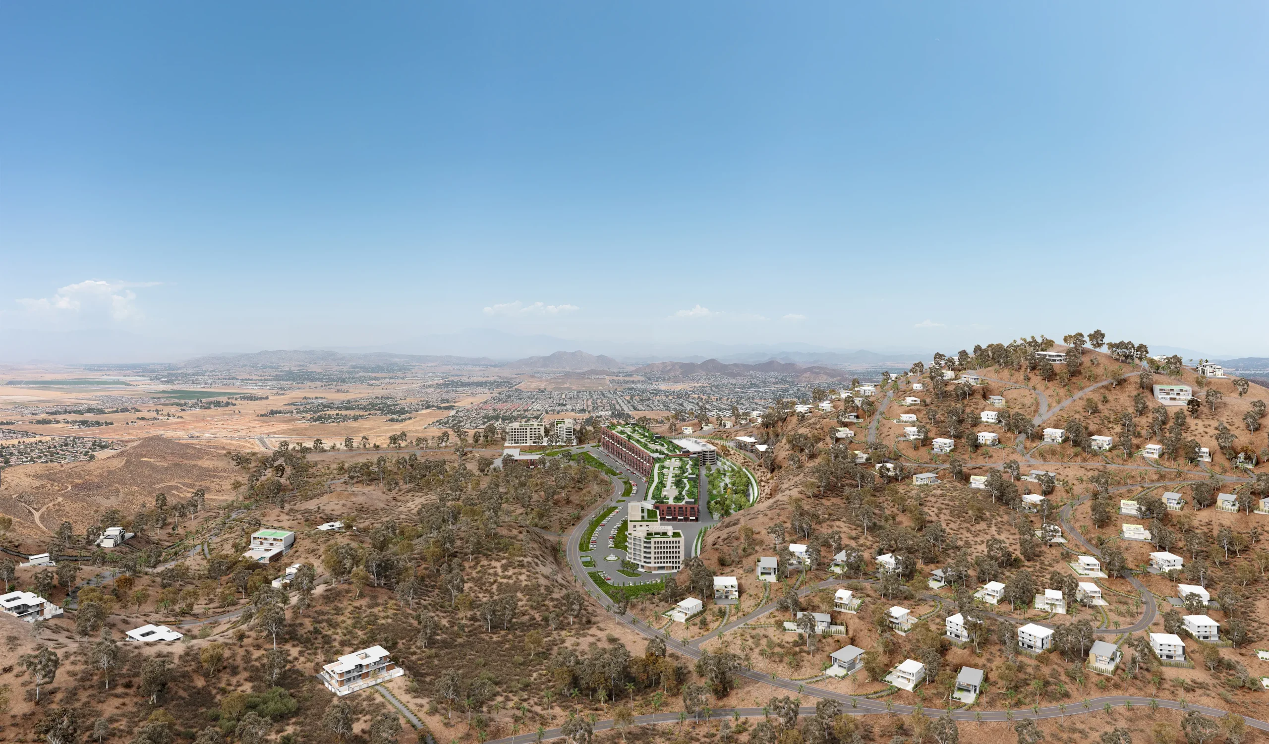 This is an exterior rendering of the Perris CA Hill