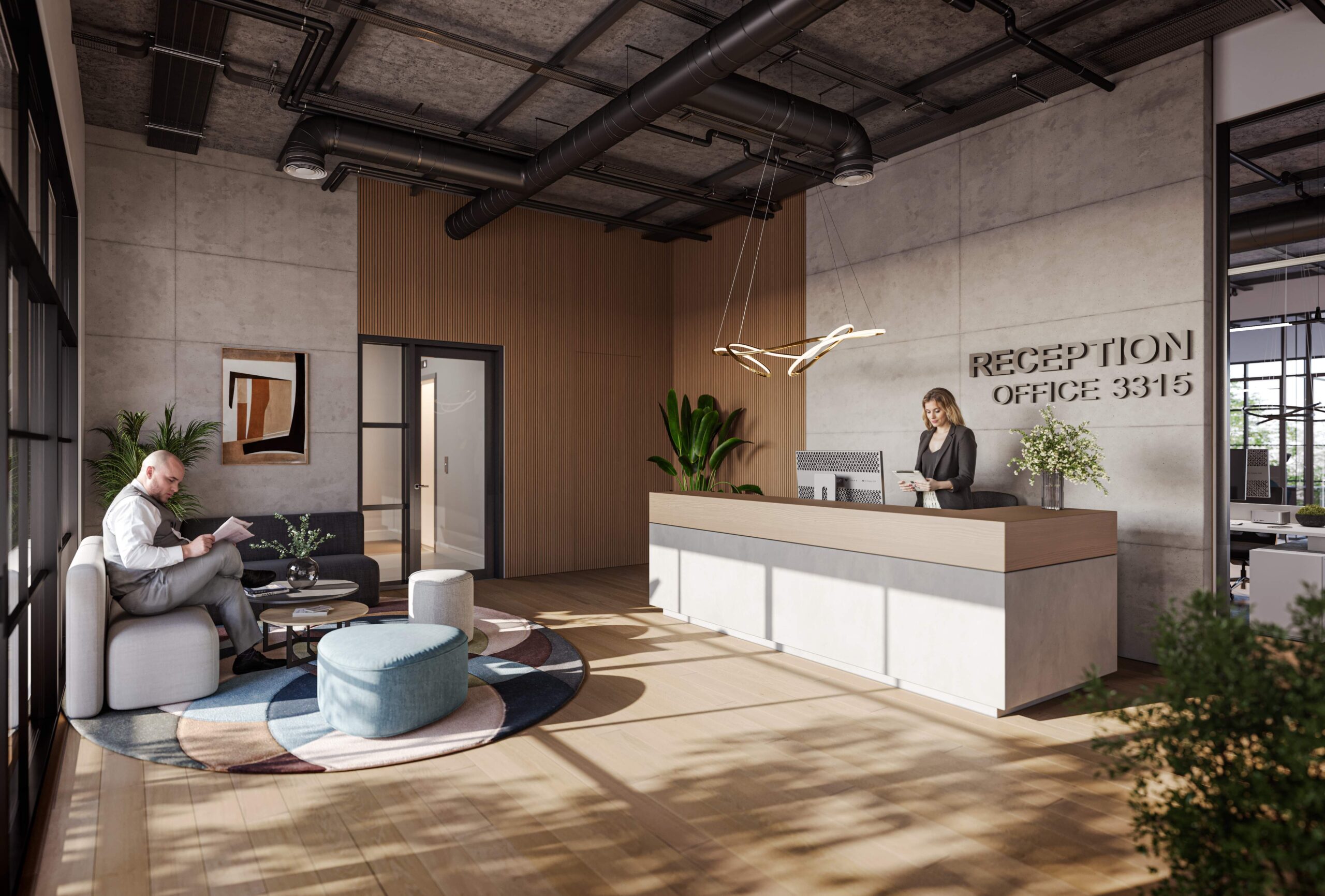 3315 Mercer Interior Office Reception