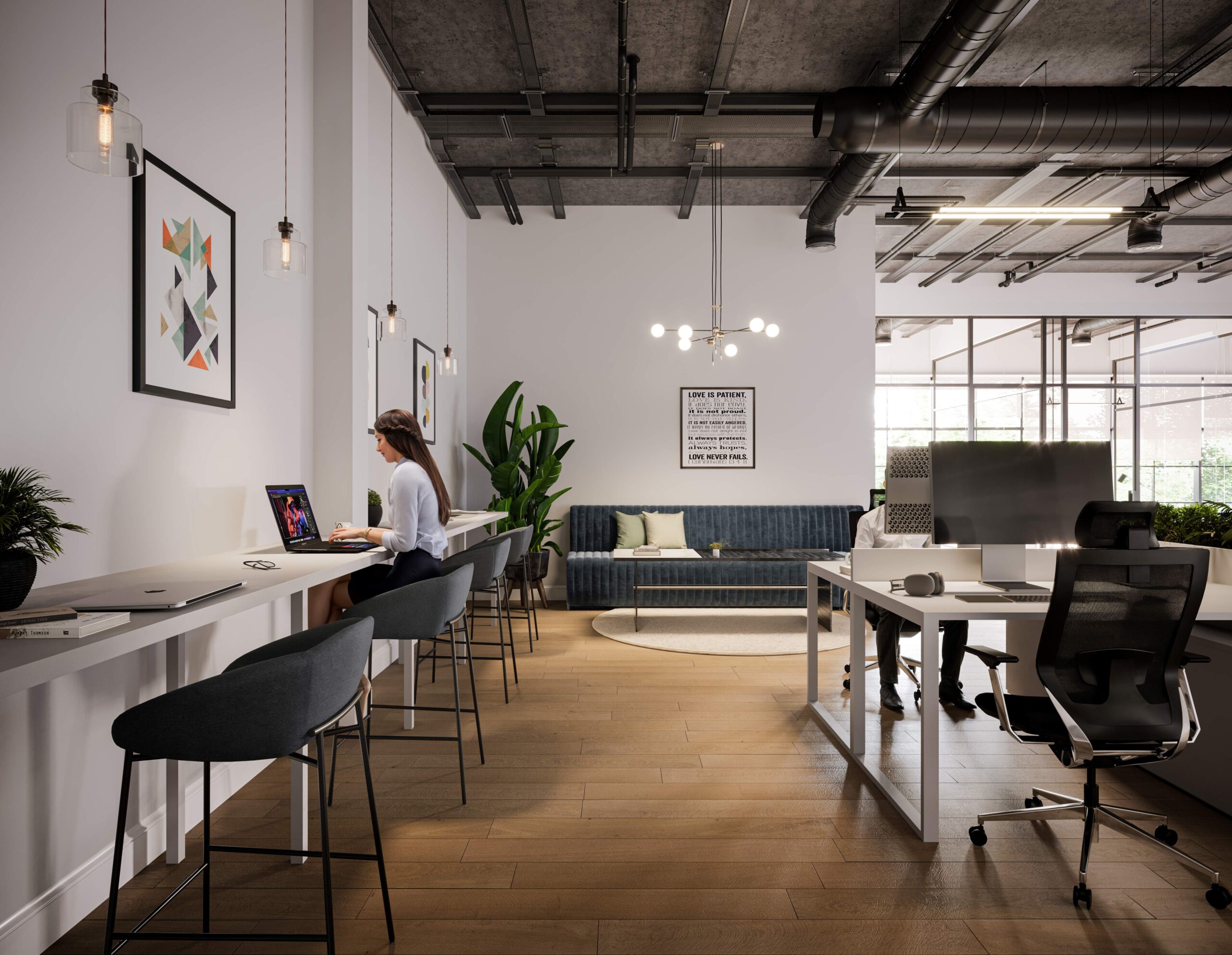 3315 Mercer Interior Office Workstation
